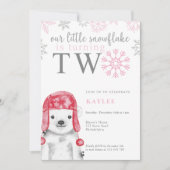 Invitation Jour de l'anniversaire de l'ours polaire (Devant)