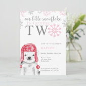 Invitation Jour de l'anniversaire de l'ours polaire (Debout devant)