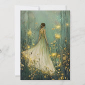 Invitation Jour de l'anniversaire de Quinceanera (Dos)