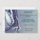 Invitation Jour de l'anniversaire du volley-ball gris (Devant)