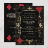 Invitation Jour de l'Appréciation du client Casino Night Soci (Devant / Derrière)