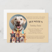 Invitation Jour de l'écorce Doggo Bash Anniversaire (Devant / Derrière)