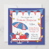 Invitation Jour de l'élection Patriotique Patriotique BBQ Par (Devant)