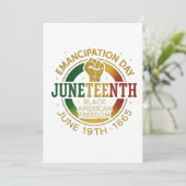 Invitation Jour de l'Émancipation du 11 juin Liberté noire-am (Debout devant)