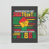 Invitation Jour de l'Émancipation du 11 juin Liberté noire-am (Debout devant)