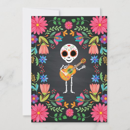 Invitation Jour de l'Halloween mortes (Dos)