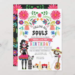 Invitation Jour de l'Halloween mortes