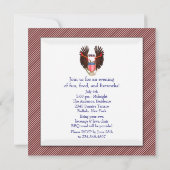 Invitation Jour de l'Indépendance 4 juillet parti BBQ (Dos)