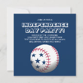 Invitation Jour de l'Indépendance Baseball (Devant)