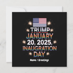 Invitation Jour de l'investiture de Trump 20 janvier 2025