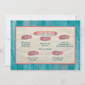 Invitation Jour de l'invitation 5 de Bachelorette de fuite de (Dos)