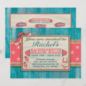 Invitation Jour de l'invitation 5 de Bachelorette de fuite de (Devant / Derrière)