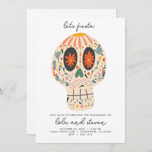 INVITATION JOUR DE L'INVITATION MORT (Devant / Derrière)