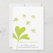 Invitation Jour de l'Saint Patrick Shamrock chanceux photo ve (Dos)