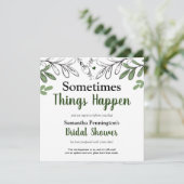 Invitation Jour de mariage anticipé, parfois les choses chang (Debout devant)