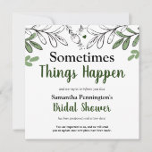 Invitation Jour de mariage anticipé, parfois les choses chang (Devant)