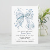 Invitation Jour de mariage moderne Something Blue Before I Do (Debout devant)