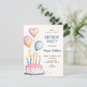 Invitation Jour de naissance (Debout devant)