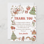 Invitation Jour de Noël à la mignonne Père Noël (Devant)