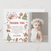 Invitation Jour de Noël à la mignonne Père Noël (Devant)