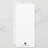 Invitation Jour de Noël blanc et rouge (Dos)