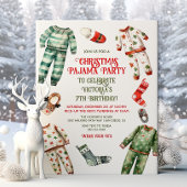 Invitation Jour de Noël du pyjama