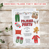 Invitation Jour de Noël du pyjama