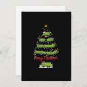 Invitation Jour de Noël Éclairage Correspondance Père Noël Ga (Devant / Derrière)