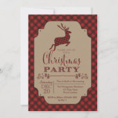 Invitation Jour de Noël Plaid (Devant)