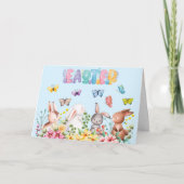 Invitation Jour de Pâques amusant Bunny (Devant)