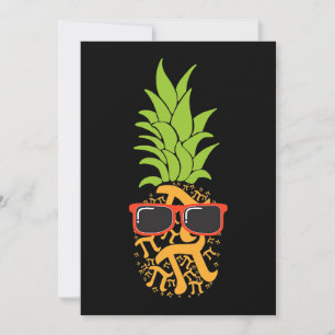 Invitation Jour de Pi Pi Ananas Ananas Drôle Maths Enfants Fe