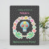 INVITATION JOUR DE QUINCEANERA DE L'INVITATION MORTE (Debout devant)