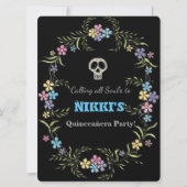 INVITATION JOUR DE QUINCEANERA DE L'INVITATION MORTE (Devant)