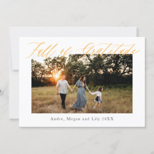 Invitation Jour de Thanksgiving Plein de Gratitude