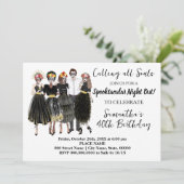 Invitation Jour des Crânes de Catrina mortes Anniversaire adu (Debout devant)