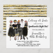 Invitation Jour des Crânes de Catrina mortes Anniversaire adu (Devant / Derrière)