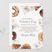 Invitation Jour des femmes douces Brunch Histoire Mois (Devant / Derrière)