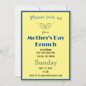 Invitation Jour des mères Jardin oeillets papillons Rose (Dos)