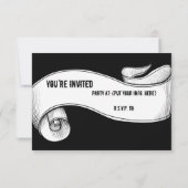 Invitation Jour des morts au coeur de la clé bleue (Dos)