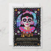 Invitation Jour des Morts, Crânes de Sucre (Devant)