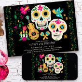 Invitation Jour des morts Thème Anniversaire Fête