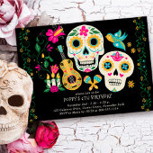 Invitation Jour des morts Thème Anniversaire Fête