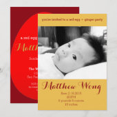 Invitation Jour des Oeufs rouges et du Ginger Party 100 jours (Devant / Derrière)