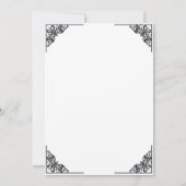 Invitation Jour des Skeletons Morts Fête d'Halloween (Dos)