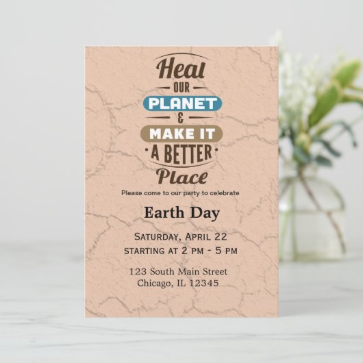 Invitation Jour des terres (Debout devant)