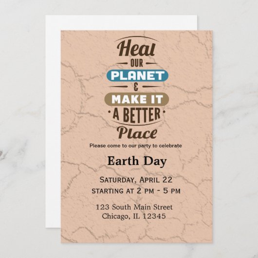 Invitation Jour des terres (Devant / Derrière)