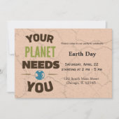 Invitation Jour des terres (Devant)