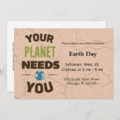 Invitation Jour des terres (Devant / Derrière)