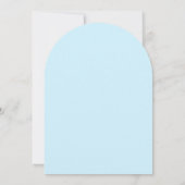 Invitation Jour des terres moderne Bleu baleine fête d'annive (Dos)