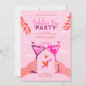 Invitation Jour des Valentines Cocktail Party (Devant)